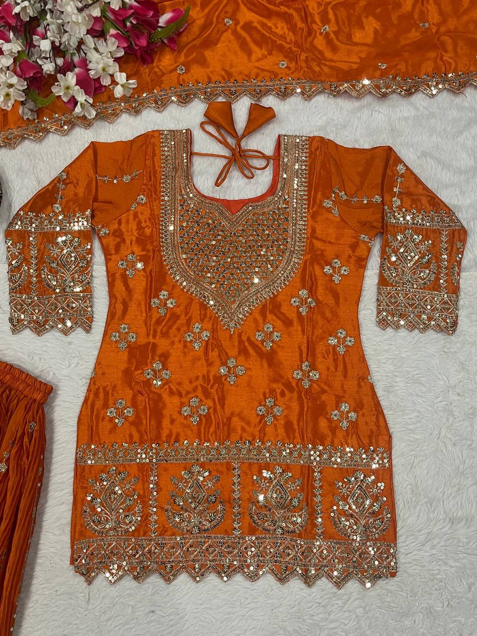 Regal Violet Heritage Embroidered Couture